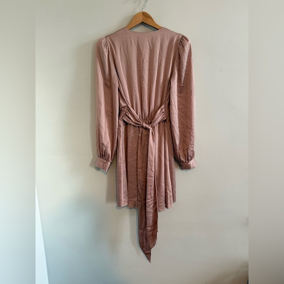 Express Blush Long Sleeve Mini Dress, Size Small - Picture 5 of 7